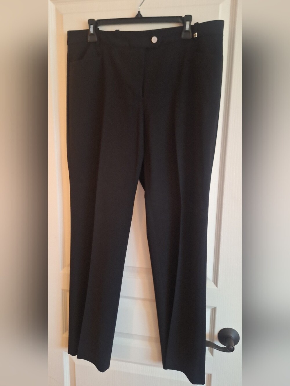 Calvin Klein Black Straight-Leg Dress Trousers